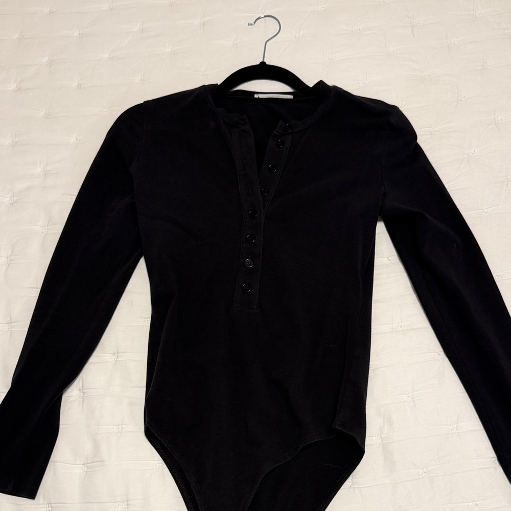 Reformation Black Buttoned Top - image 1